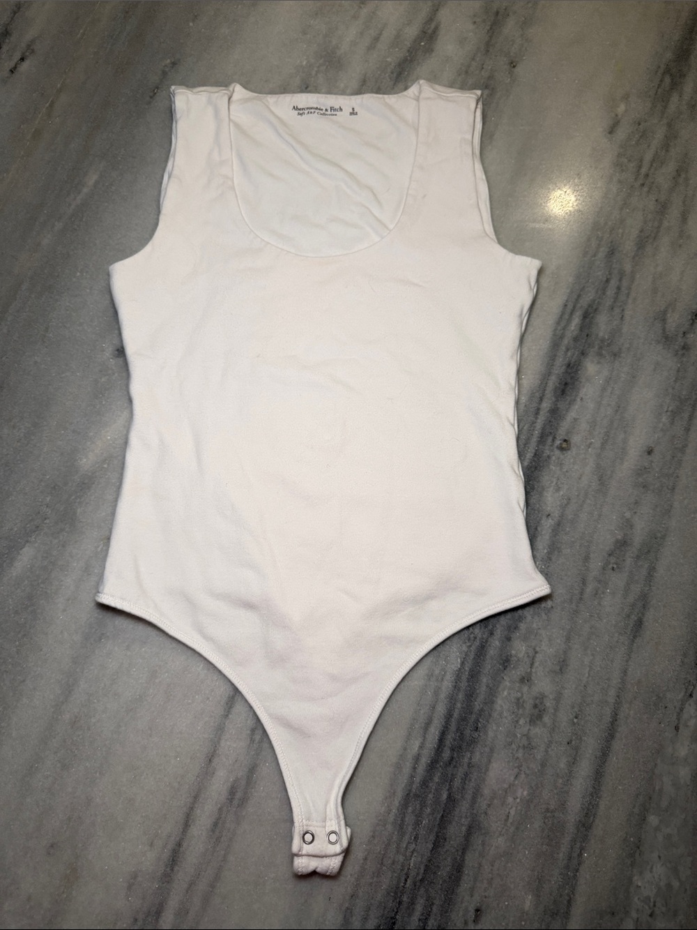 Abercrombie & Fitch White Sleeveless Kids Bodysuit